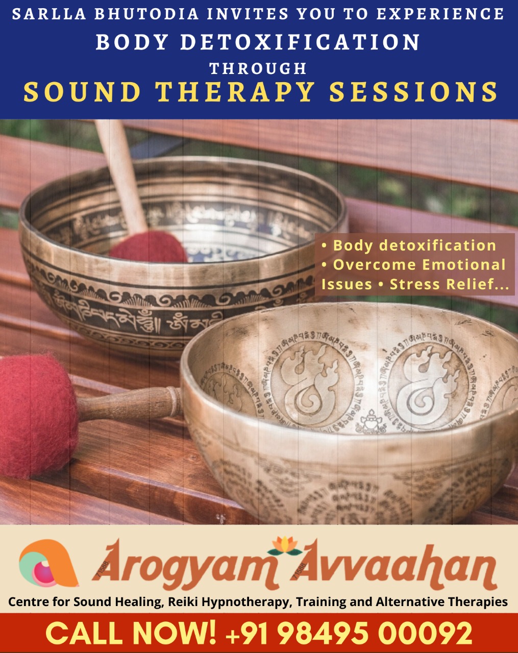 Body Detoxification through sound healing by Sarla Bhutoria- Jammu