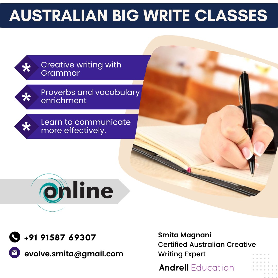 Australian Big Write Classes by Smita Magnani - Kathmandu