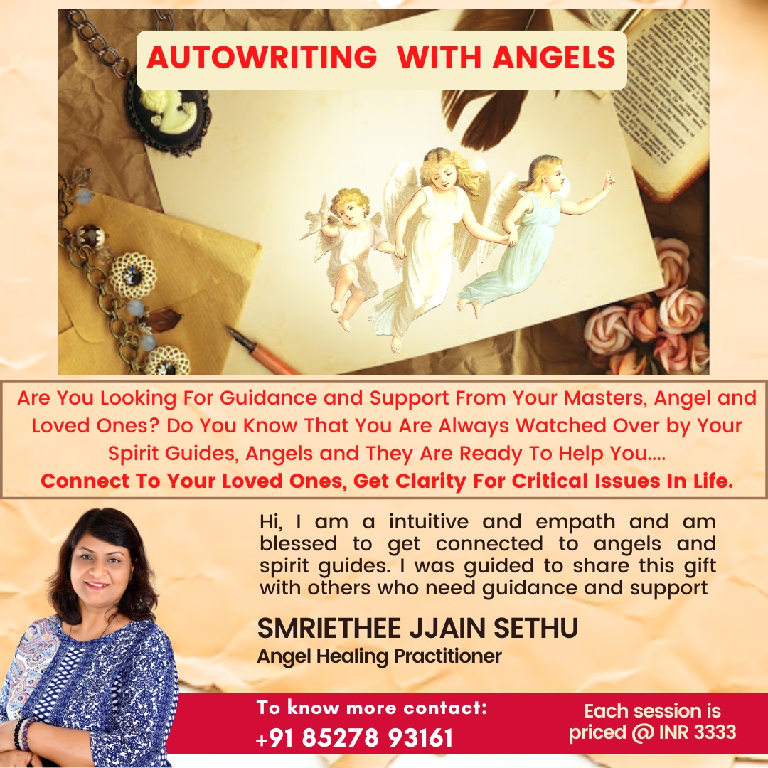 Automatic writing with Angels by Smriti Jain - Smriethee Jjain Sethu - Asansol