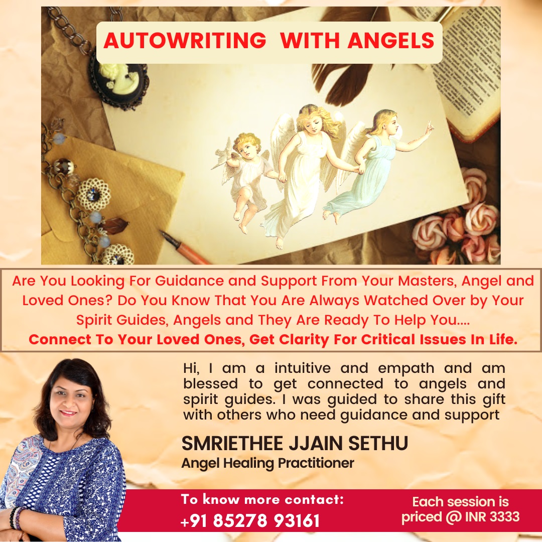 Automatic writing with Angels by Smriti Jain - Smriethee Jjain Sethu - Faridabad