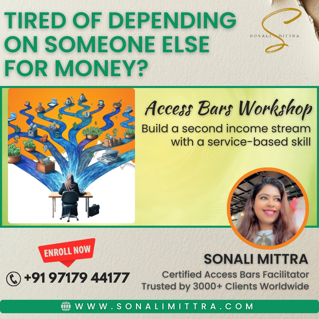 Access Bars certification workshop for building a second income stream through energy healing training - Delhi
