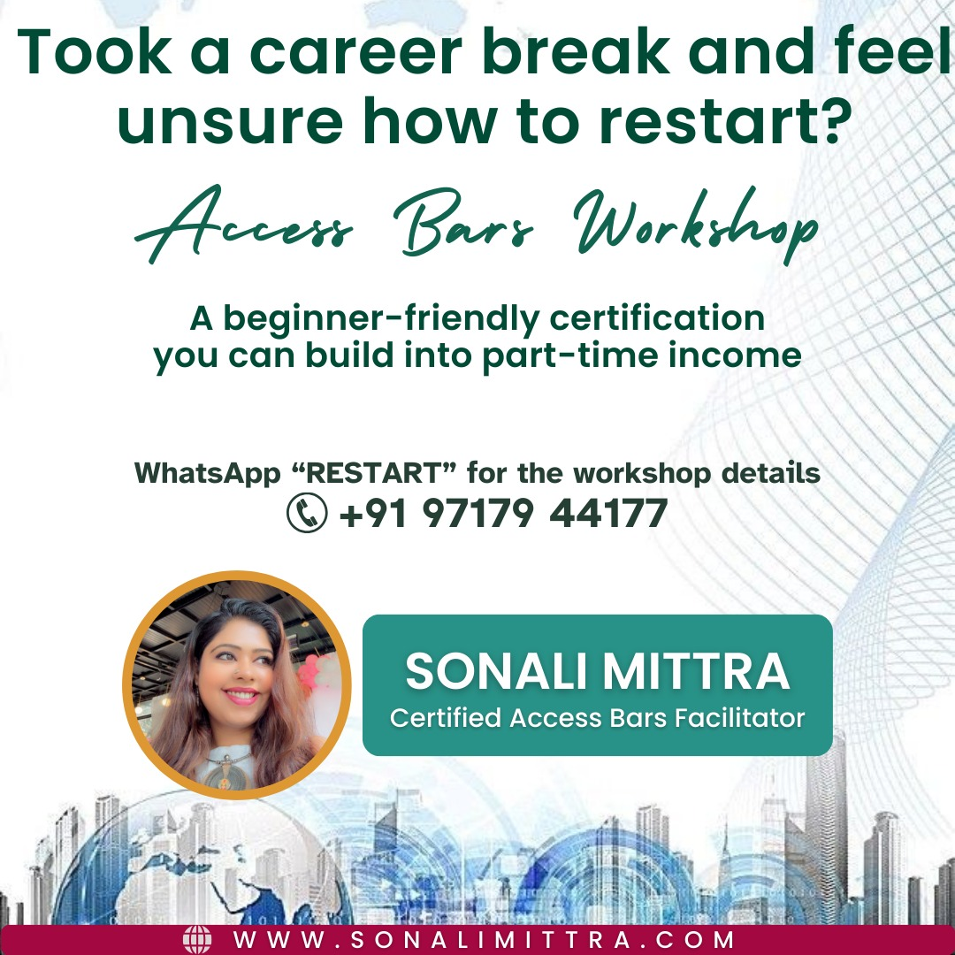Access Bars workshop for career restart and flexible healing-based income opportunity with Sonali Mittra - Delhi