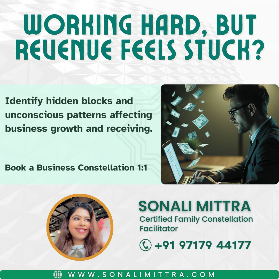Business constellation therapy session to remove hidden blocks and support business growth with Sonali Mittra - Delhi