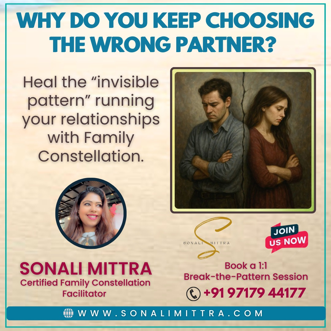 Partner, disappointment, emotional struggle, Family constellation therapy with Sonali Mittra - Delhi