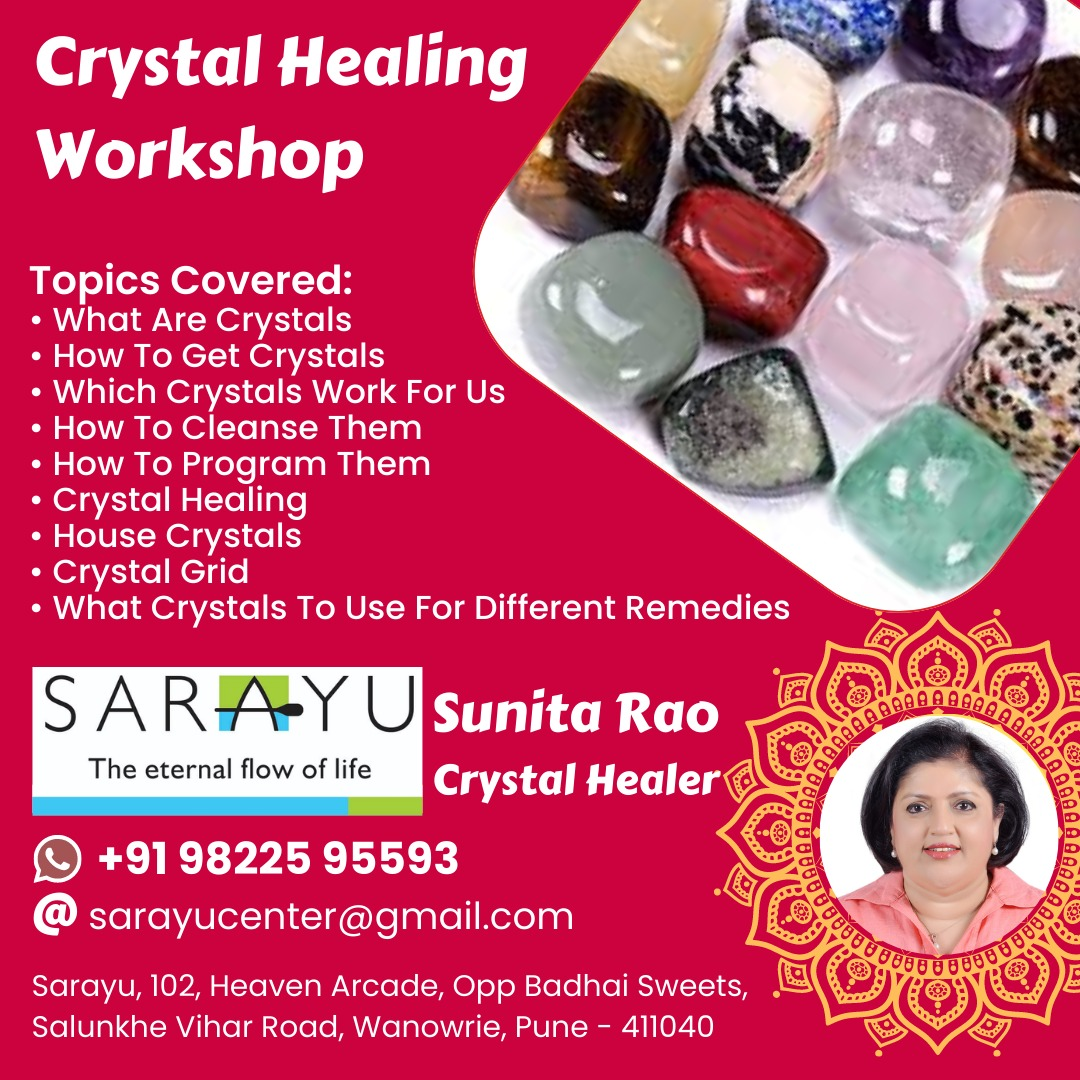 Crystal Healing Course by Sunita Rao at Sarayu - Ghaziabad