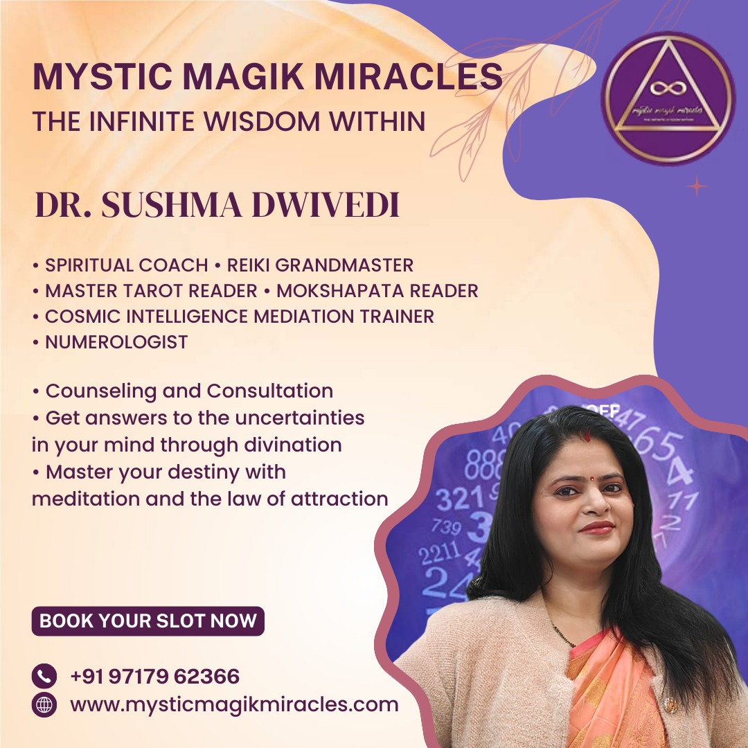 Dr. Sushma Dwivedi Healer, Founder of Mystic Magik Miracles (Khyati)- Mumbai