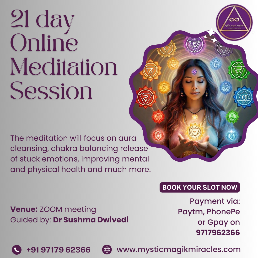 21 day Online Meditation Session by Dr. Sushma Dwivedi - Mumbai
