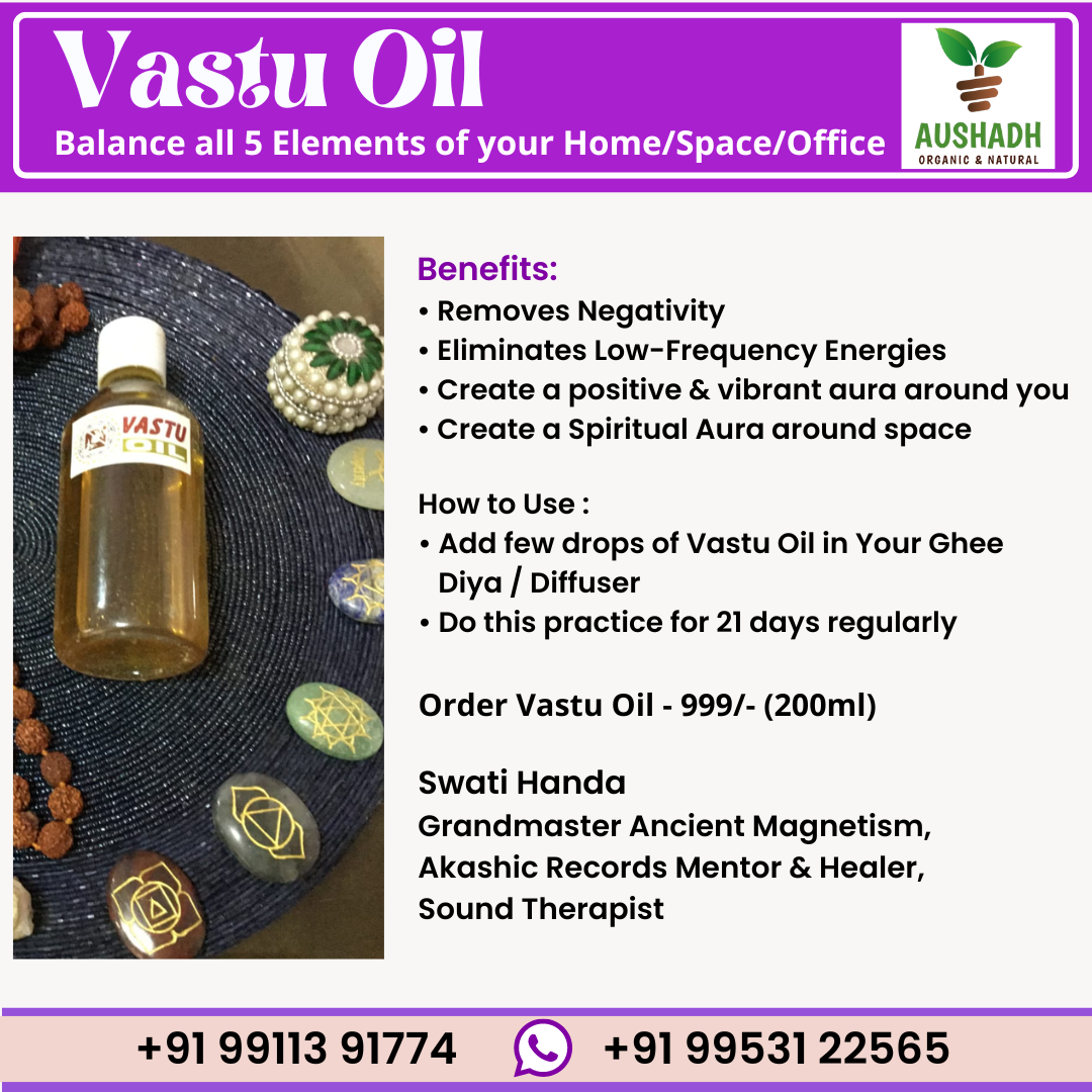 Aushadh Organic & Natural VASTU OIL - Jaipur