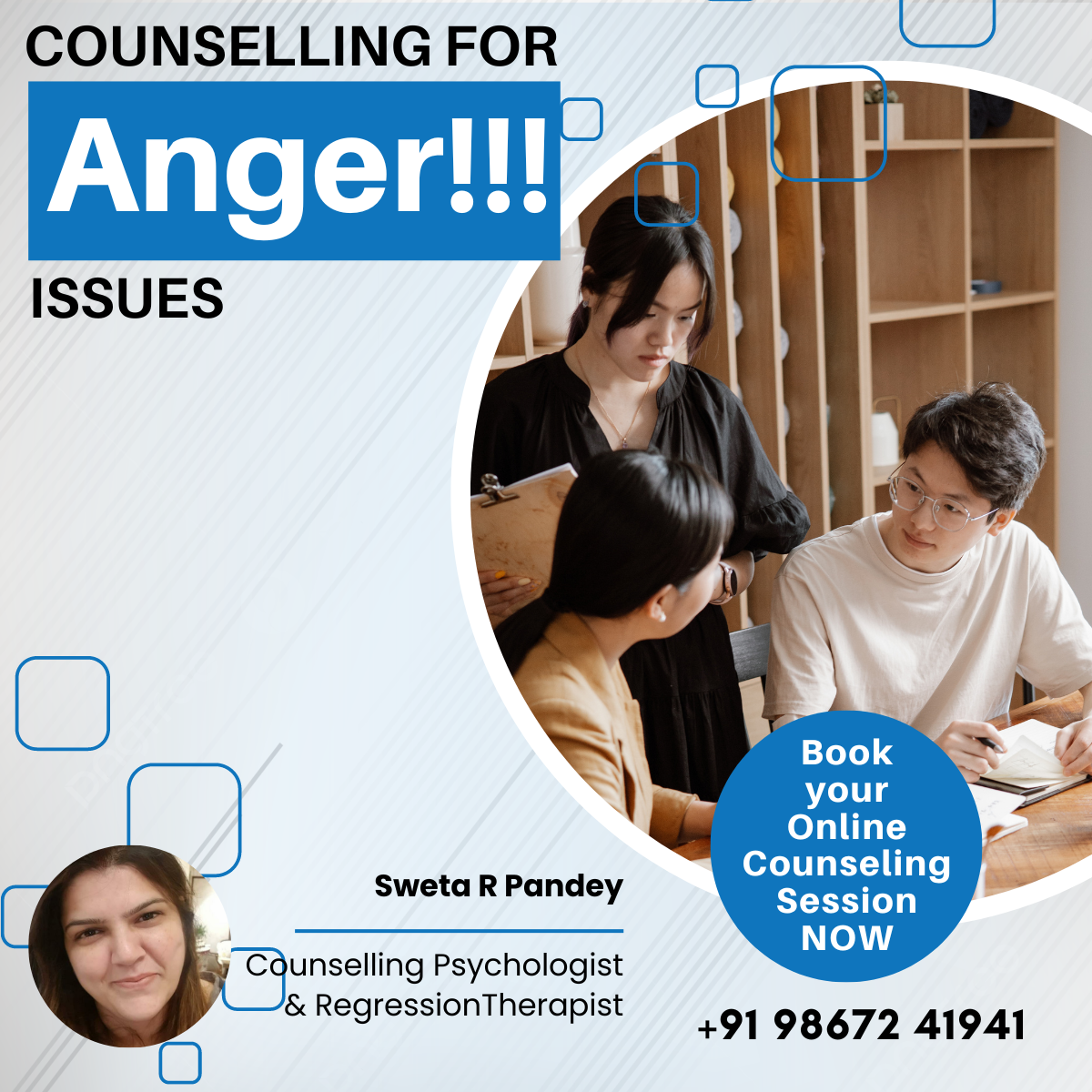 Counselling for Anger Issues - Sweta R Pandey - Mumbai