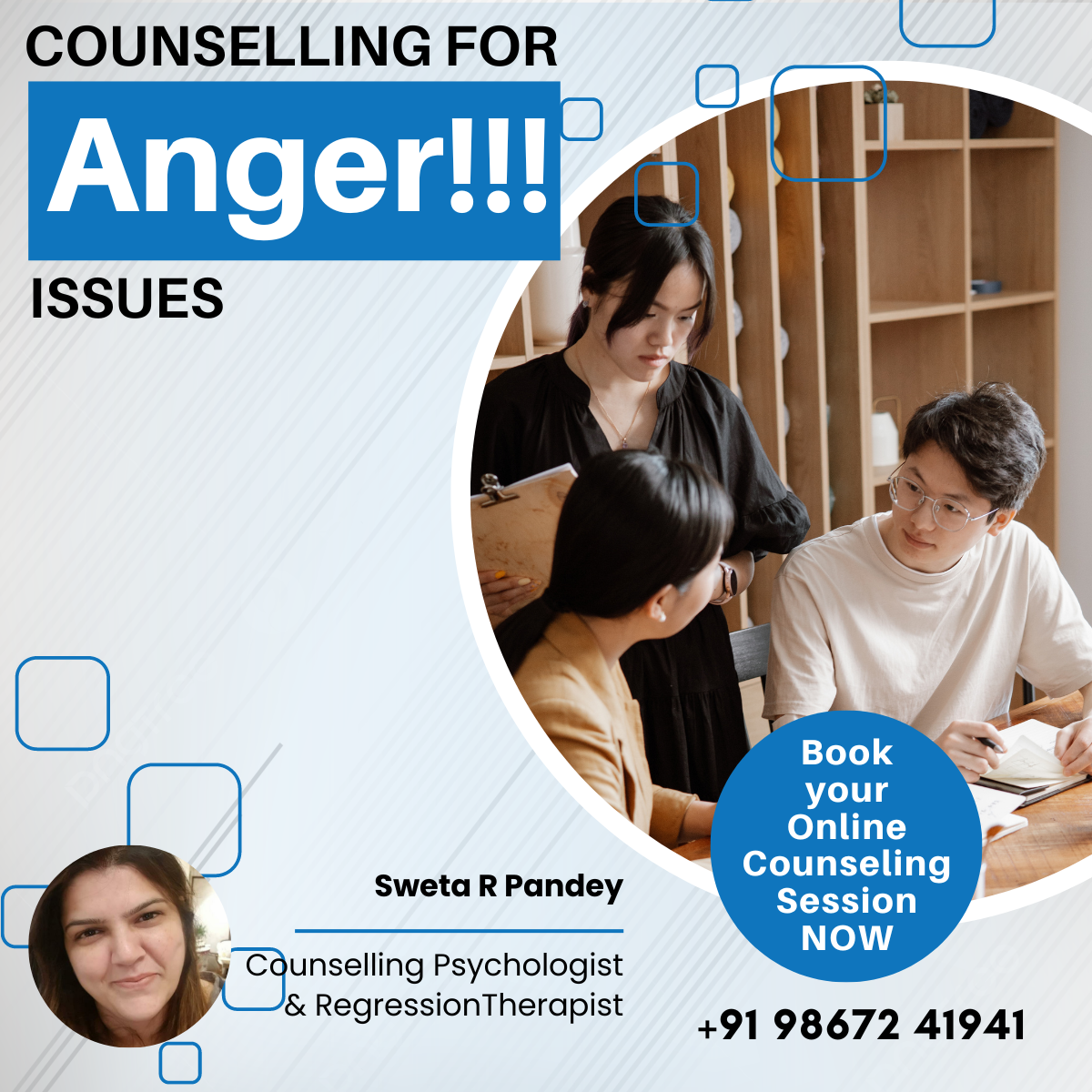 Counselling for Anger Issues - Sweta R Pandey - Bhopal