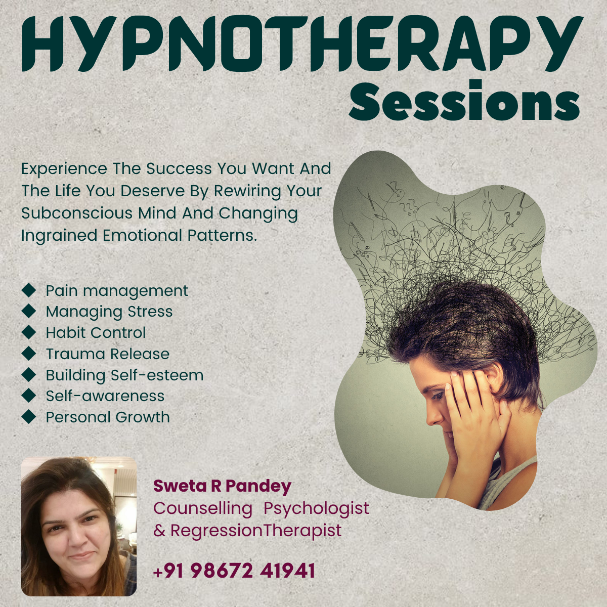 Sweta R Pandey - Hypnotherapy Sessions - Mumbai