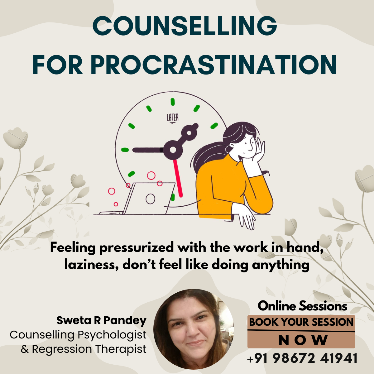 Procrastination Counselling - Sweta R Pandey - Nagpur