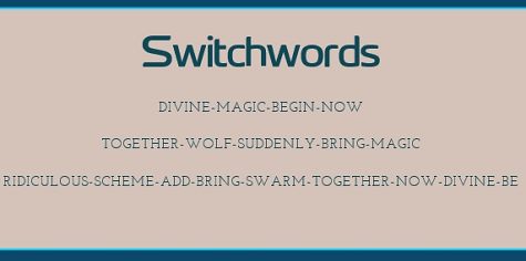 Switch Words in Goa